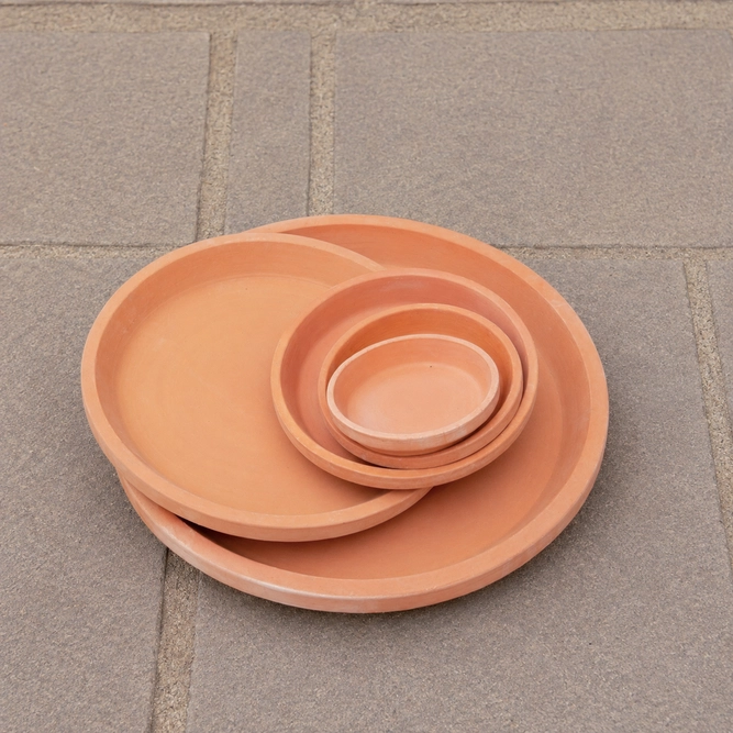 Natural Terracotta Saucer (D16cm) Handmade Outdoor Plant Pot Saucer - image 3