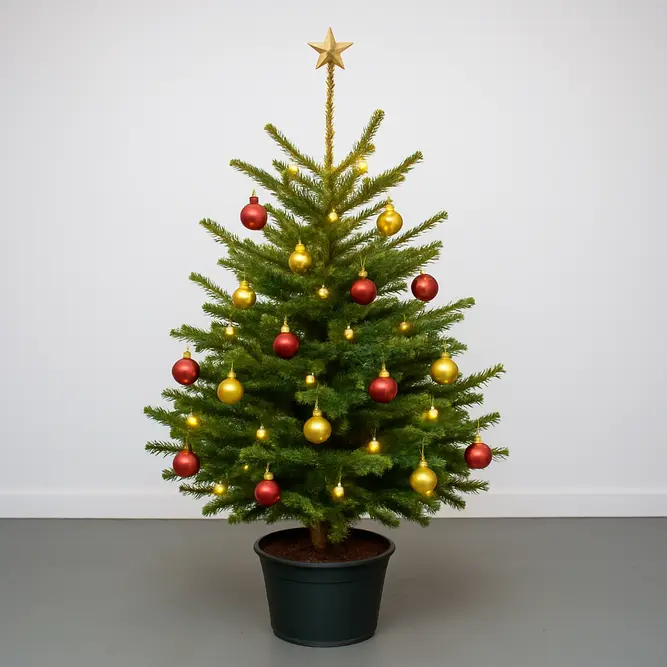 Nordmann Premium Pot Grown H60-80cm Real Christmas Tree - image 3