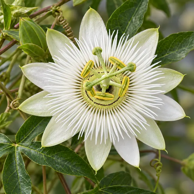 Passiflora caerulea 'Constance Eliott' (3L) White Passion Flower