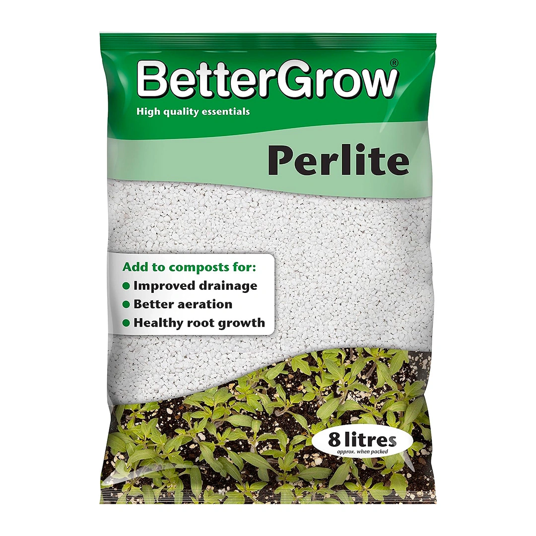 Perlite Soil Additive, BetterGrow 8L Bag Growth Technology Ltd The