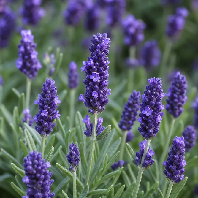 Lavandula angustifolia 'Ardèche Blue' (Pot Size 13cm) Lavender; English Lavender
