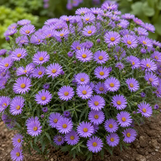 Aster dumosus 'Alpha Light Purple' (Pot Size 2L) Bushy Aster; Michaelmas Daisy