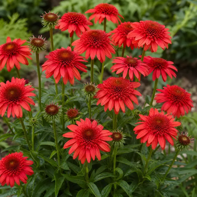 Echinacea purpurea 'SunSeekers Pomegranate' (Pot Size 3L) Coneflower