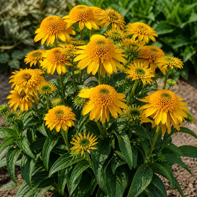 Echinacea SunSeekers Golden Sun 'Ifecssgold' (Pot Size 3L) Golden Coneflower