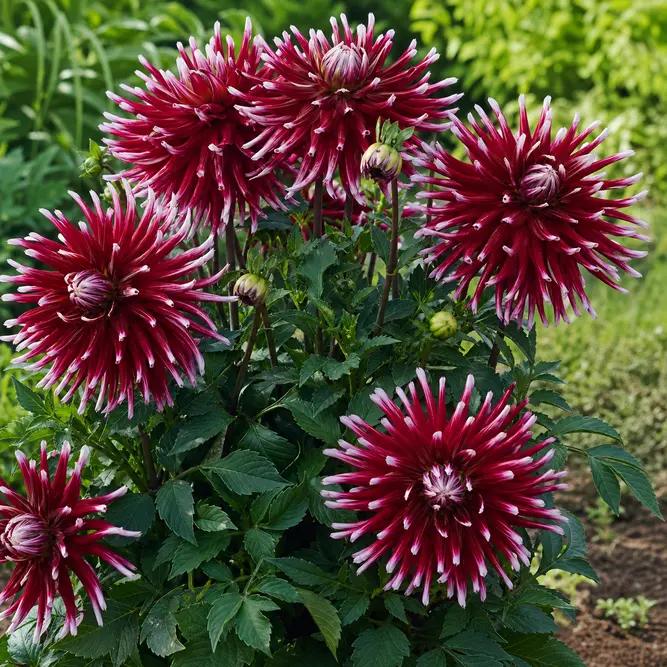 Dahlia 'Rockstar' (Pot Size 3L) Anemone Dahlia