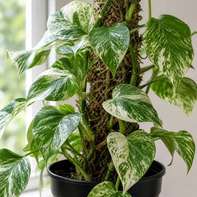 Epipremnum pinnatum Variegata (Pot Size 24cm) Variegated Epipremnum, Devil's Ivy