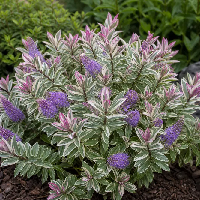 Hebe speciosa 'Tricolor' (Pot Size 7L) Tricolor Hebe