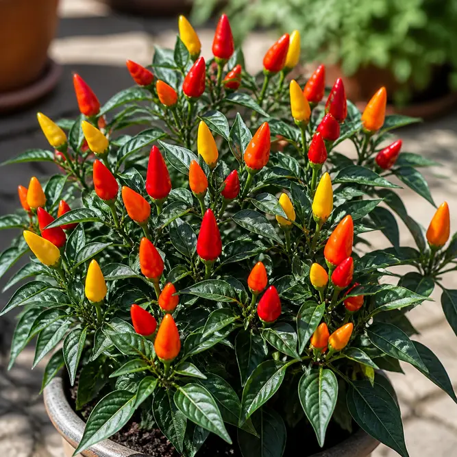 Capsicum annuum 'Salsa' (Pot Size 10.5cm) Ornamental Pepper