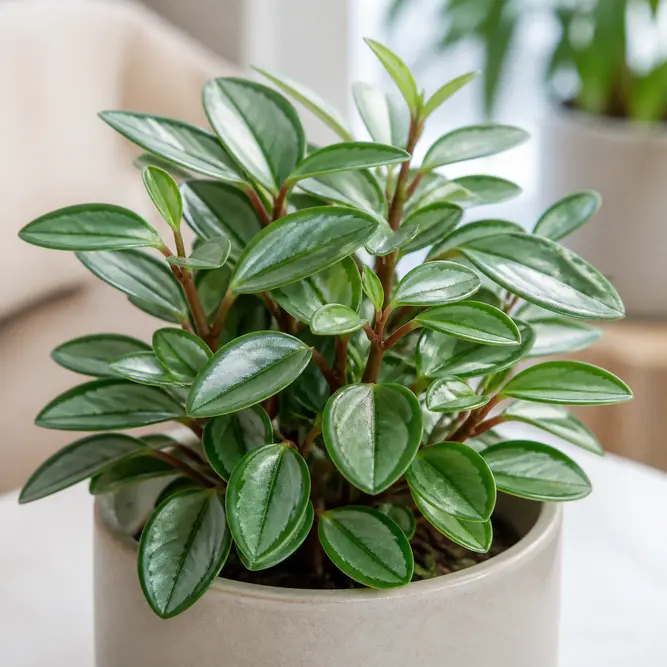 Peperomia caperata 'Lucinda' (Pot Size 12cm) Emerald Ripple Peperomia Lucinda