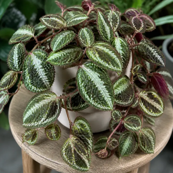 Pellionia repens 'Variegata' (Pot Size 12cm) Variegated Watermelon Begonia
