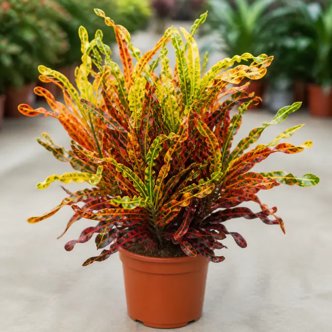 Codiaeum variegatum 'Mammi' (Pot Size 7cm) Croton Mammi