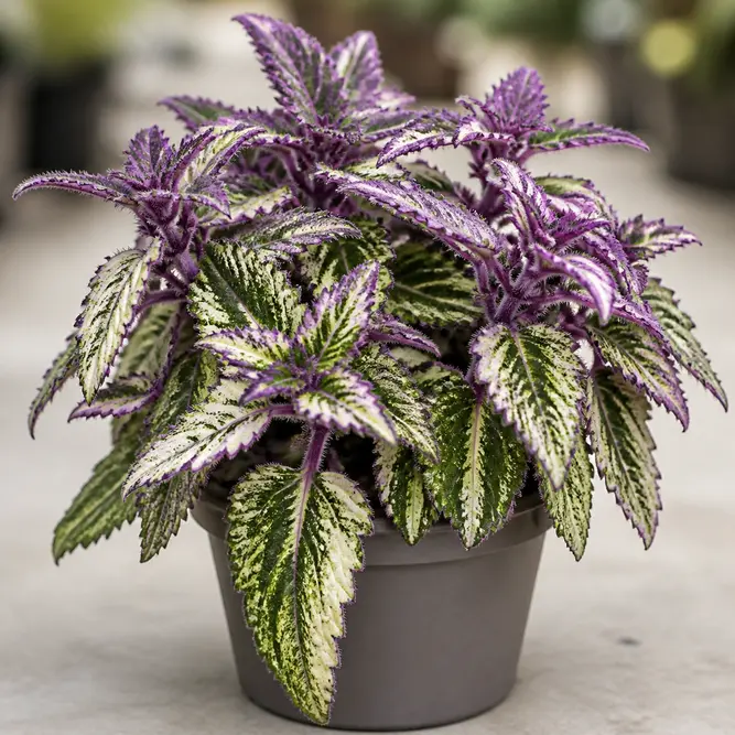 Gynura aurantiaca 'Variegata' (Pot Size 7cm) Variegated Purple Passion Plant