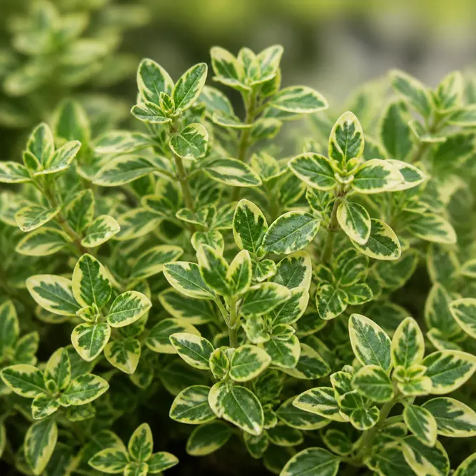 Thymus × citriodorus 'Variegata' (Pot Size 1L) Variegated Lemon Thyme