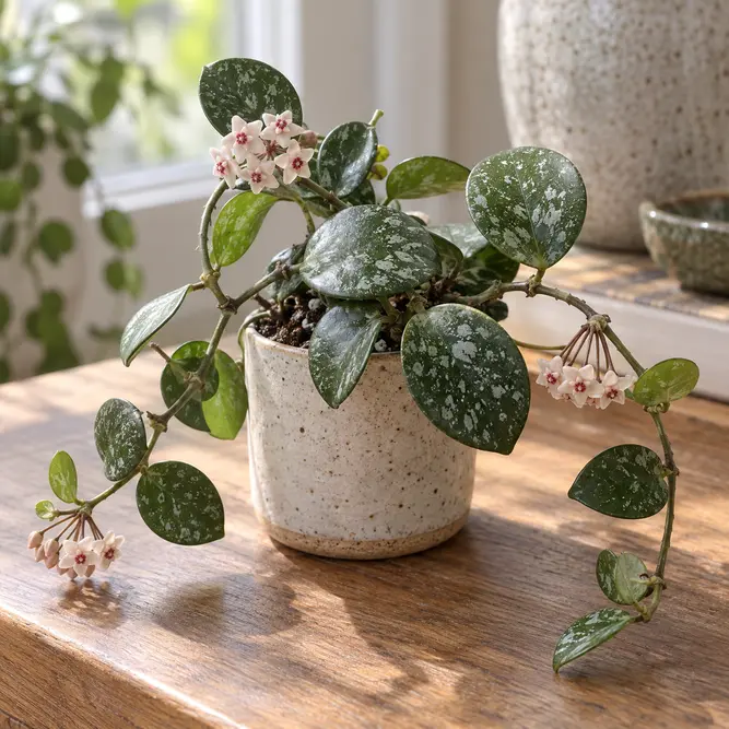 Hoya 'Mathilde Splash' (Pot Size 6cm) Wax Vine