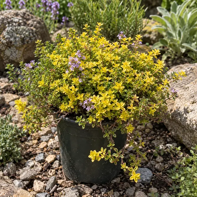 Thymus citriodorus 'Archer's Gold' (Pot Size 1L) Lemon thyme 'Archer's Gold'