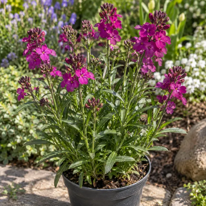 Erysimum linifolium 'Erysistible Magenta' (Pot Size 1L) Wallflower