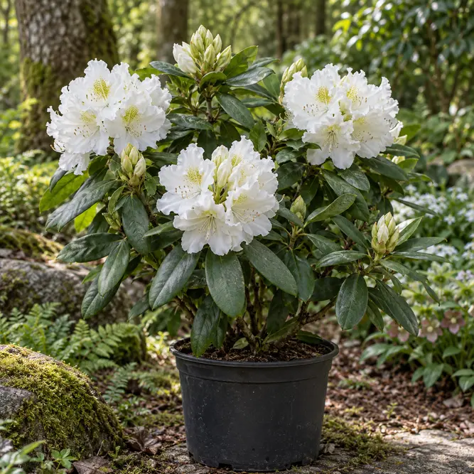 Rhododendron 'Schneekrone' (Pot Size 3L) Snow Crown