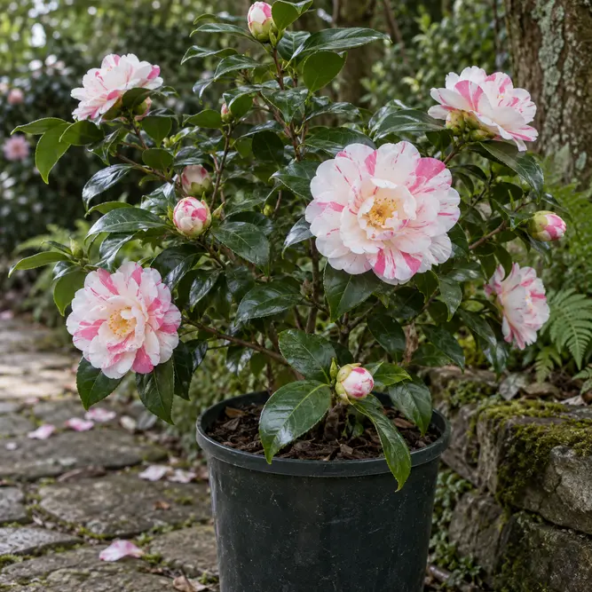 Camellia japonica 'Lady Vansittart' (Pot Size 4L) Lady Vansittart Camellia