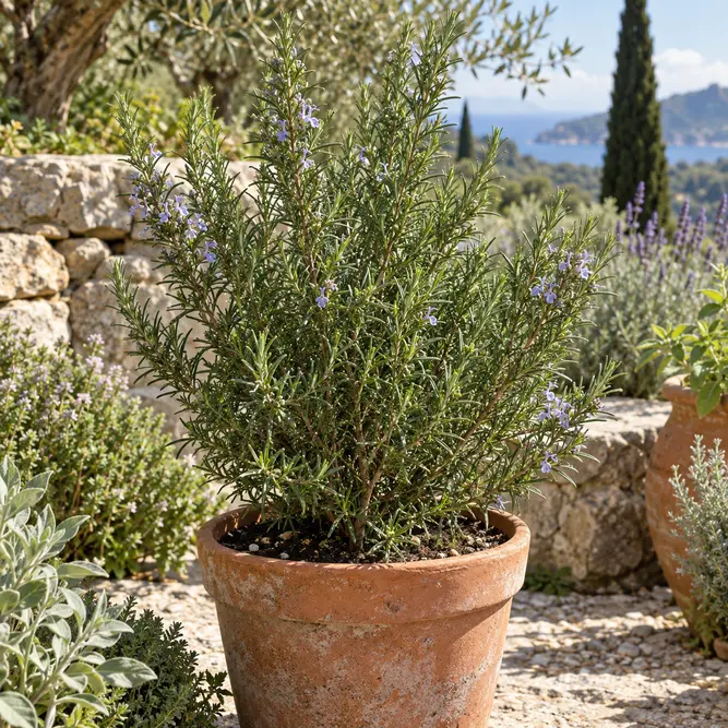 Rosmarinus officinalis 'Miss Jessopp's Upright' (Pot Size 2L) Rosemary