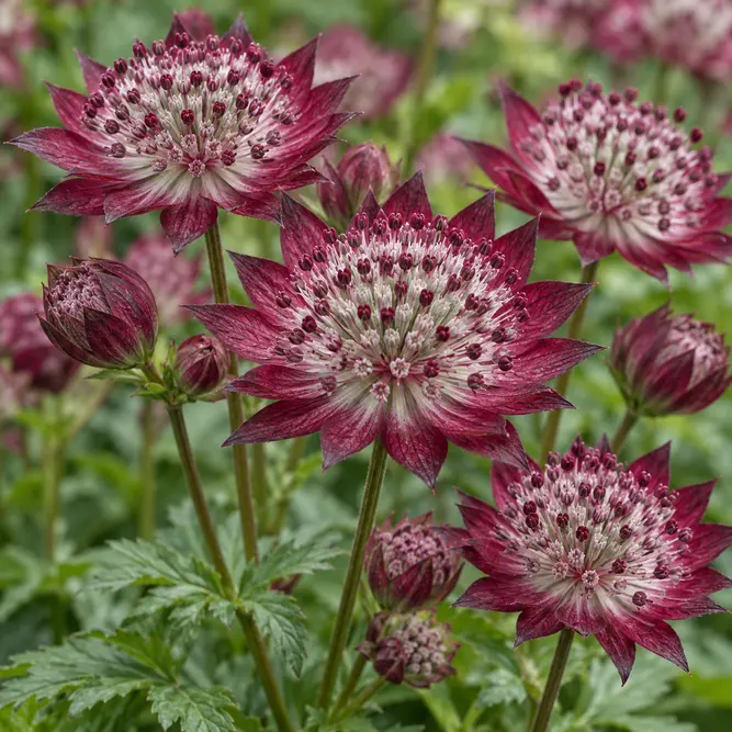 Astrantia major 'Star of Beauty' (Pot Size 2L) Masterwort