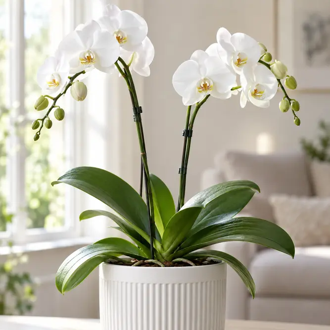 Phalaenopsis amabilis Two Stem (Pot Size 12cm) Moth Orchid