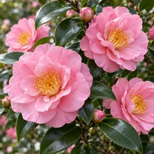 Camellia sasanqua 'Pink Premium' - Sasanqua Camellia