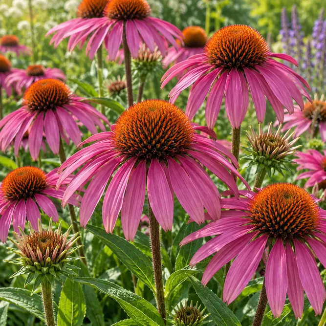 Echinacea purpurea 'Pica Bella' (Pot Size 2L) Purple coneflower