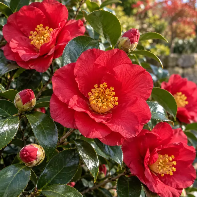 Camellia sasanqua Red (Pot Size 15cm) Sasanqua Camellia