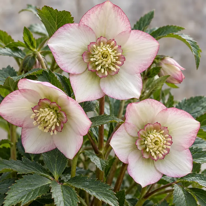 Helleborus x lemperii 'Frostfire' (Pot Size 15cm) Hellebore
