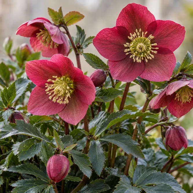 Helleborus x lemperii 'Winter Ballet Karli' (Pot Size 17cm) Winter rose