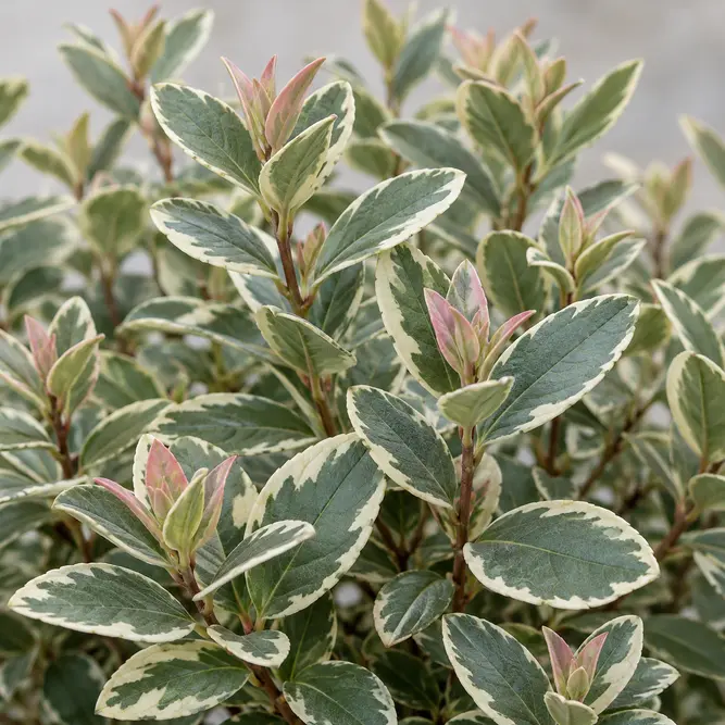 Hebe × franciscana 'Variegata' (Pot Size 1.5L) Variegated Franciscan Hebe