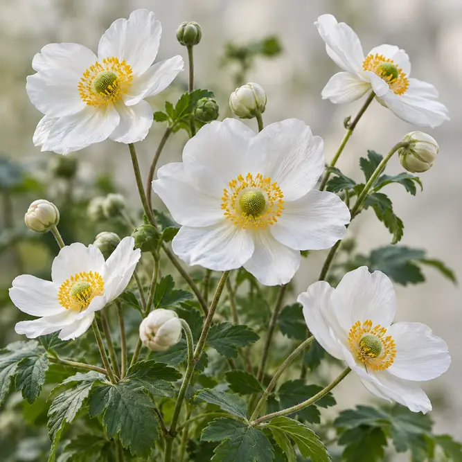 Anemone coronaria White (Pot Size 19cm) Poppy Anemone