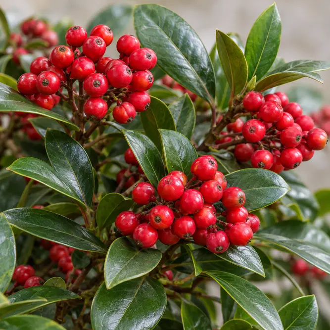 Skimmia japonica 'O'Berries Red' (Pot Size 12cm) Japanese Skimmia