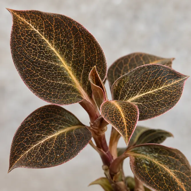Anoectochilus chapaensis (Pot Size 6cm) Golden Jewel Orchid