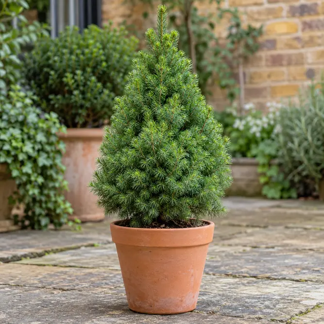 Picea glauca var. albertiana 'Conica' (Pot Size 13cm) Dwarf Alberta Spruce