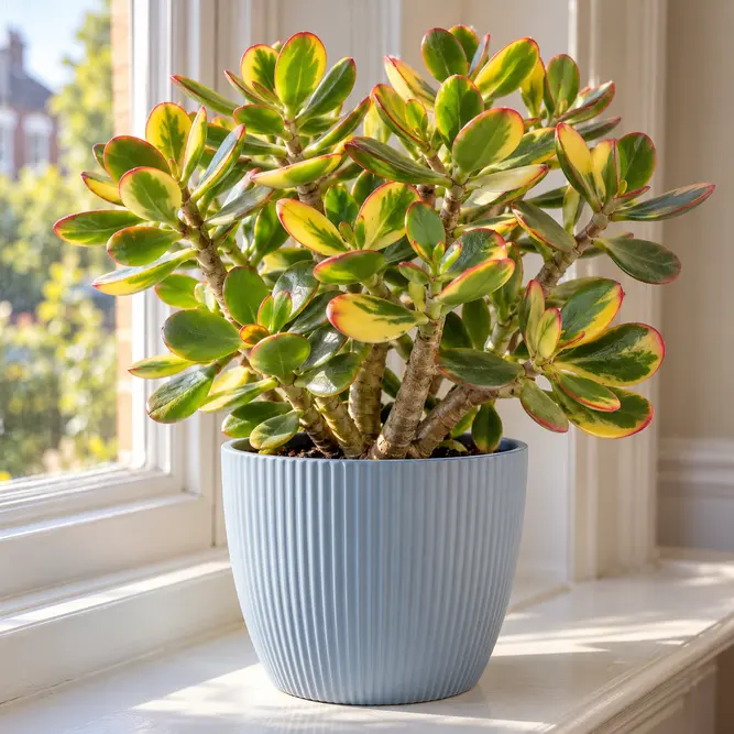 Crassula ovata 'Hummel's Sunset' (Pot Size 17cm) Jade plant