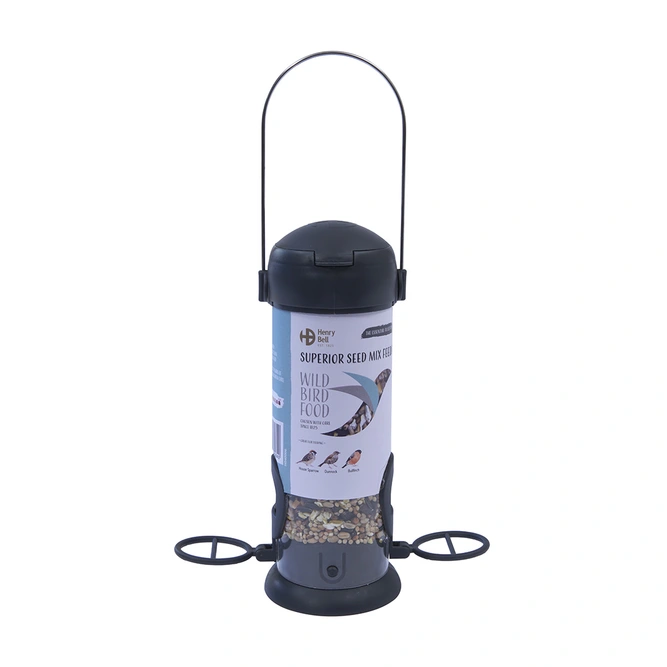 Ready To Feed Filled Superior Seed Mix Bird Feeder - Henry Bell