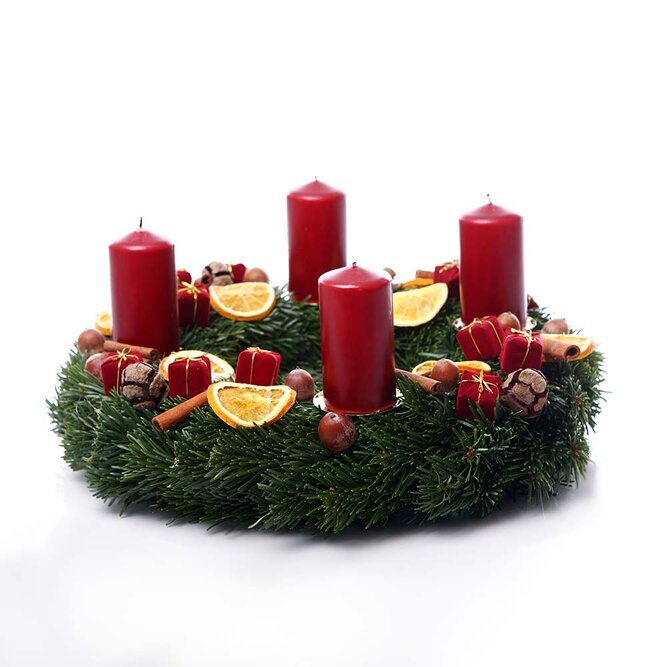 Real Pine Christmas Wreath (60cm) - image 3