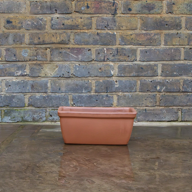 Roman Italian Terracotta Window Box Trough Planter W32cm - image 2