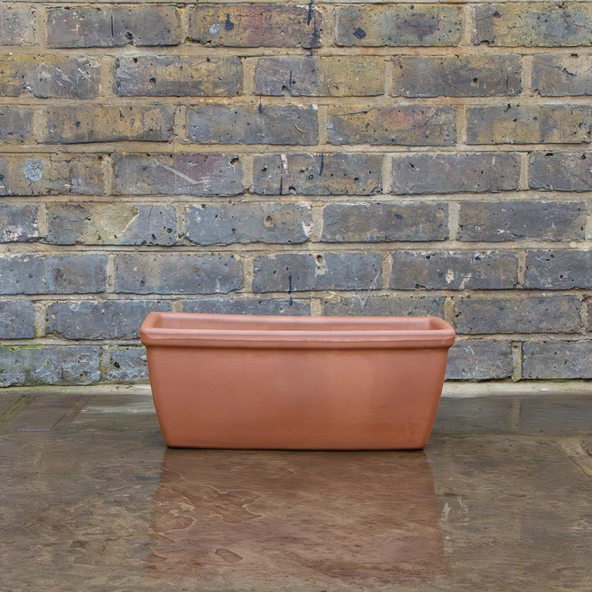 Roman Terracotta Window Box Trough Planter W42cm - image 2