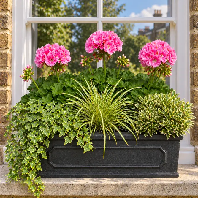 Seasonal Pink Geranium Chelsea Box - image 1