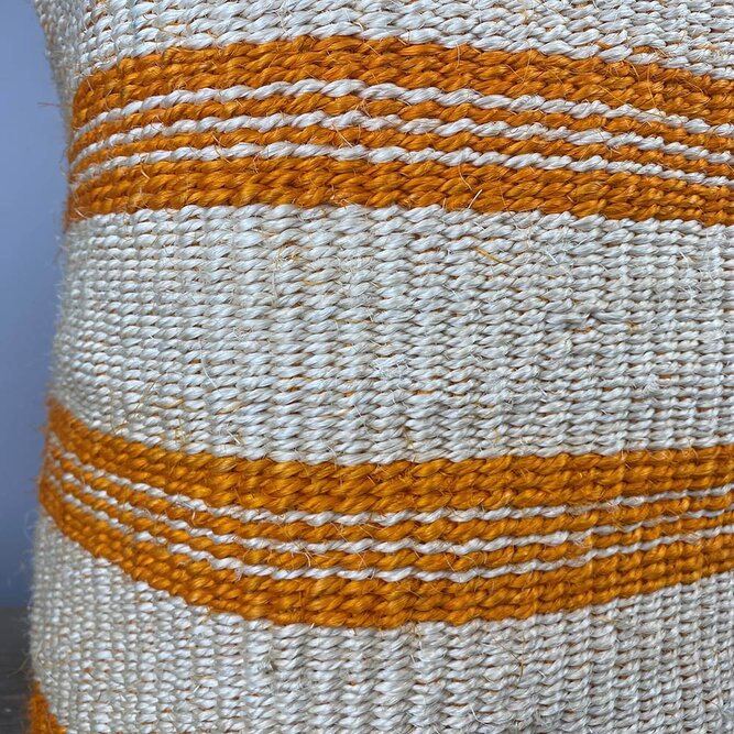 Sifa Orange Weaved Straw Basket (D30cm x H32cm) Indoor Plant Pot Cover - image 2