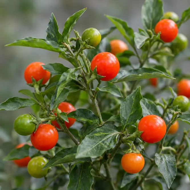 Solanum pseudocapsicum 'Thorino' (Pot Size 17cm) Jerusalem Cherry