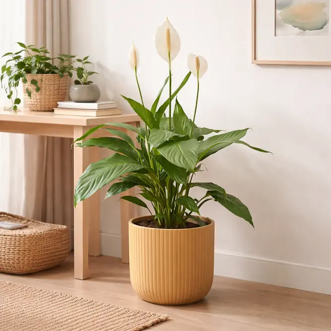 Spathiphyllum 'Bingo Cupido' (Pot Size 17cm) Peace Lily - image 1