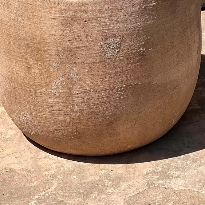 Stone Planter Boule Antique Sand Terracotta Planter (D22cm x H18cm) Outdoor Plant Pot - image 4