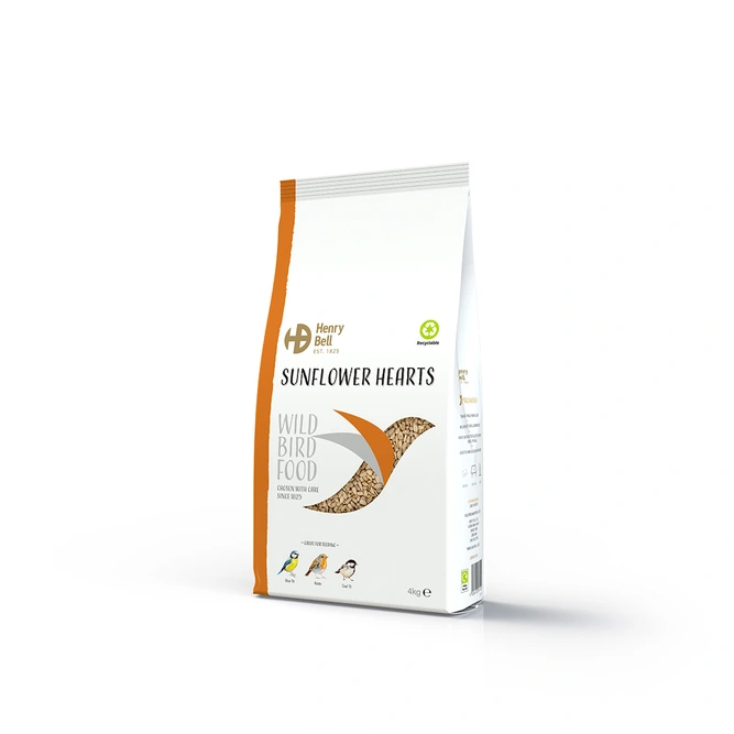 Sunflower Hearts Bird Feed (4Kg) Henry Bell - image 3