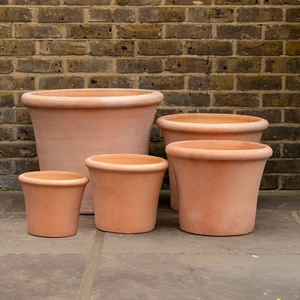 Terracotta Cortona Planter (D33xH27cm) Handmade Outdoor Pot - image 1