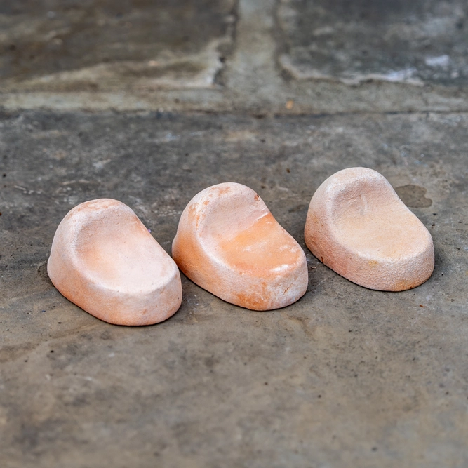 Terracotta Mancini Plant Pot Foot (L10xW6xH5cm) Handmade Planter Feet - Pot Risers - image 1
