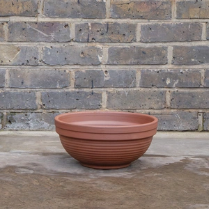 Terracotta Ribbed Bowl D32cm x H14cm - image 3
