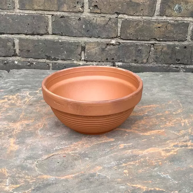 Terracotta Ribbed Bowl D23cm x H11cm - image 1